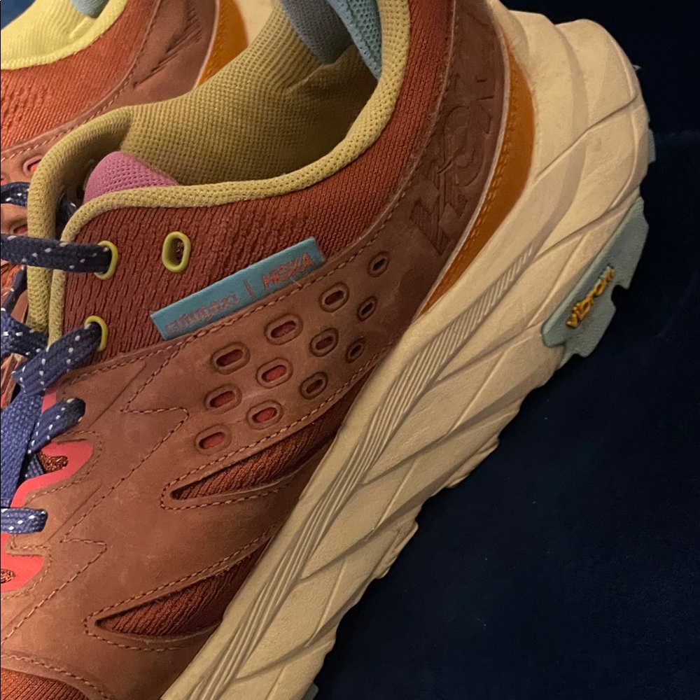 Hoka Athletic Shoes in Orange and Yellow - Picture 3 of 12
